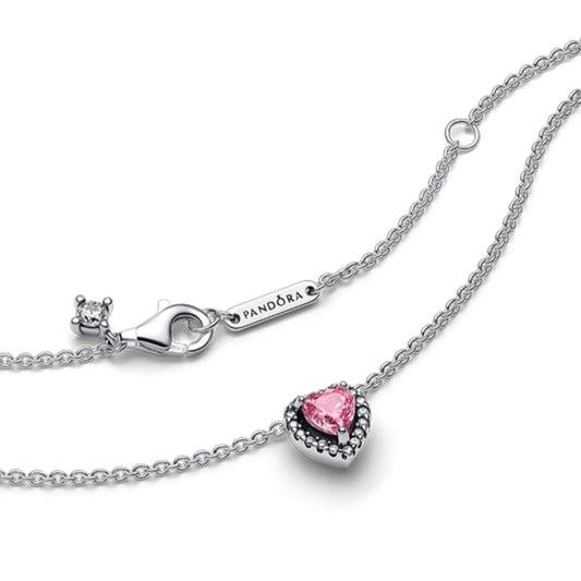 Pandora Pembe Kalp Kolye