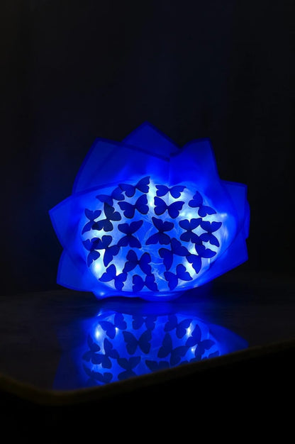 Led Işıklı Lacivert Kelebek Buketi , Dekoratif Konsept Hediye Anneye, Sevgiliye, Arkadaşa