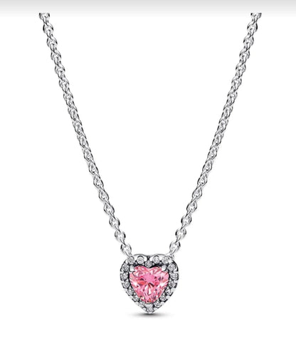 Pandora Pembe Kalp Kolye