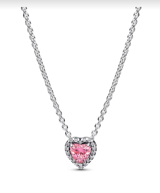 Pandora Pembe Kalp Kolye