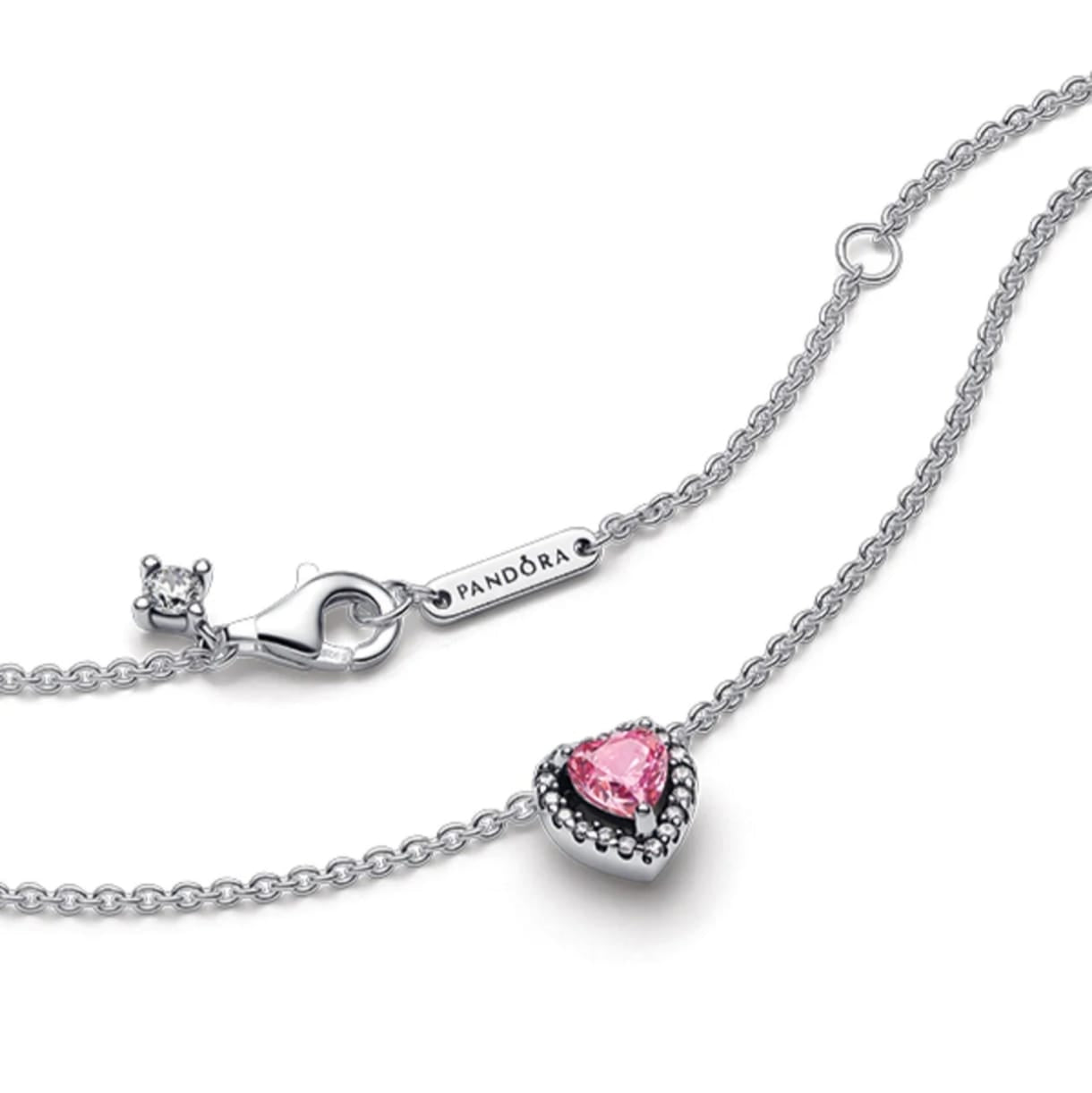 Pandora Pembe Kalp Kolye